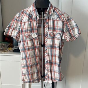 Men's Plaid Short Sleeve Shirt